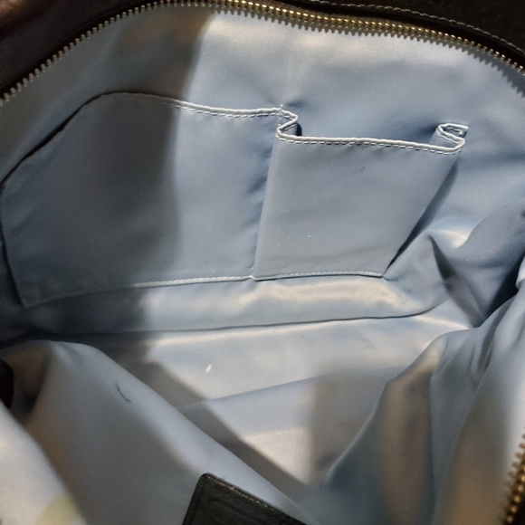 Black Leather Coach Satchel Handbag - Picture 6 of 8